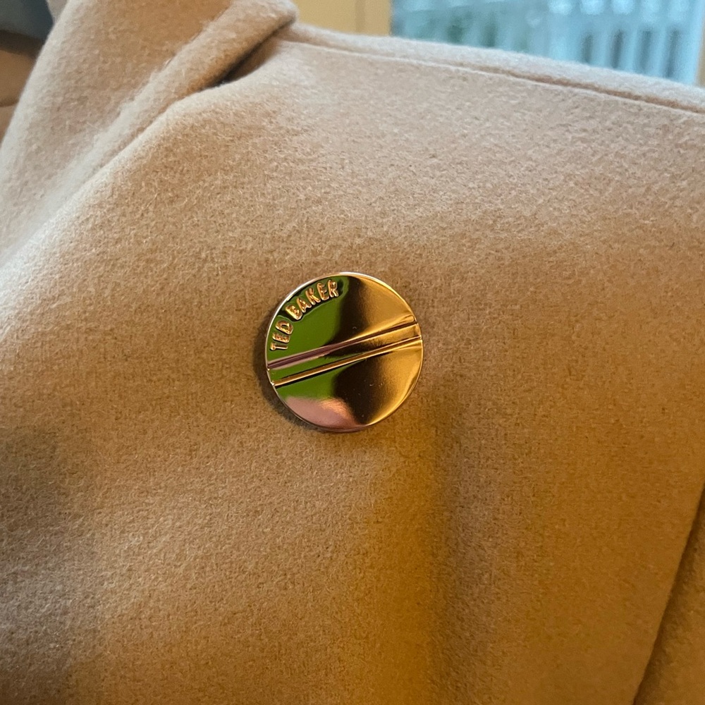 Ted Baker Wool Cashmere Blend Wrap Coat - Picture 3 of 10